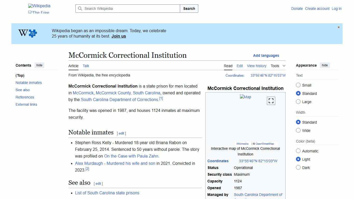 McCormick Correctional Institution - Wikipedia