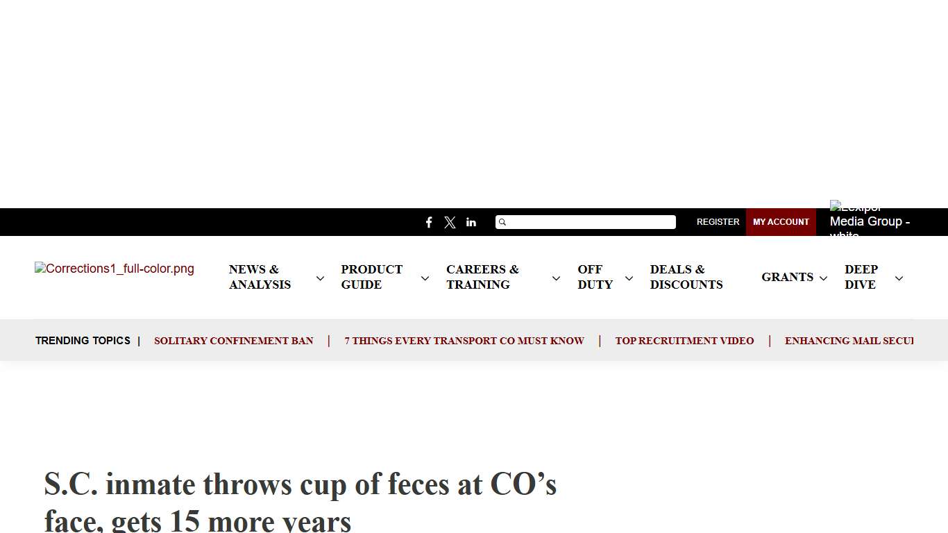 Donald Harper Jr. gets 15 years for feces assault on S.C. corrections officer